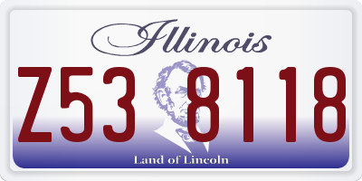 IL license plate Z538118