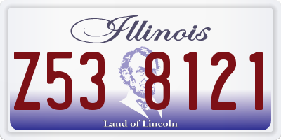 IL license plate Z538121