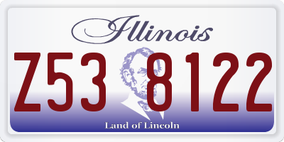 IL license plate Z538122