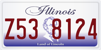 IL license plate Z538124