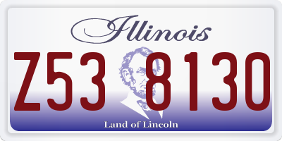 IL license plate Z538130