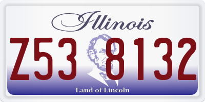 IL license plate Z538132