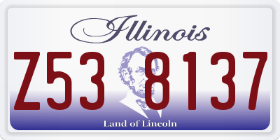 IL license plate Z538137