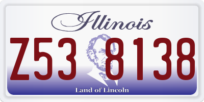 IL license plate Z538138