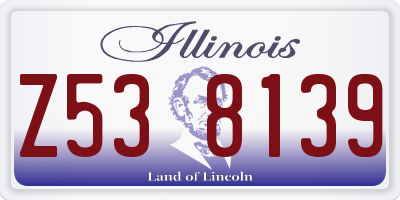 IL license plate Z538139