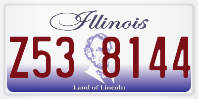 IL license plate Z538144