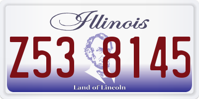 IL license plate Z538145