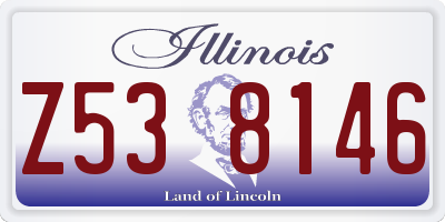 IL license plate Z538146