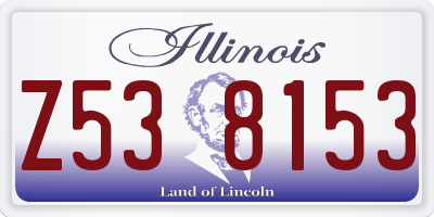 IL license plate Z538153