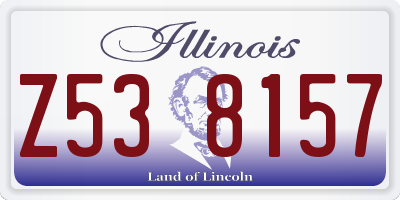 IL license plate Z538157