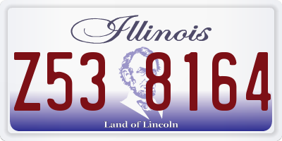 IL license plate Z538164