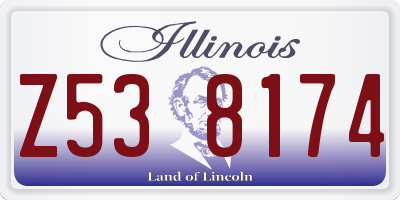 IL license plate Z538174