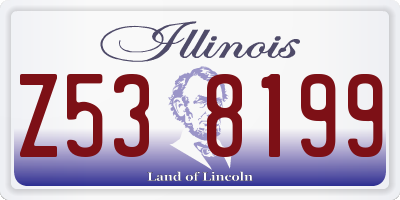 IL license plate Z538199