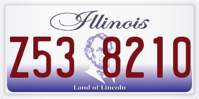 IL license plate Z538210