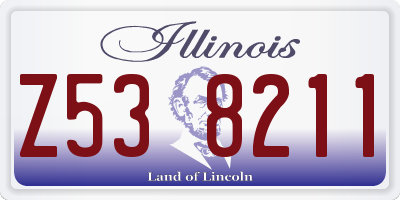 IL license plate Z538211