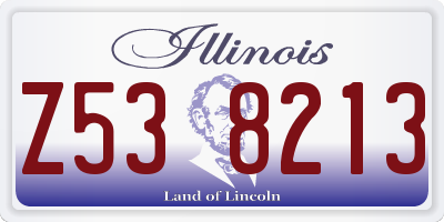 IL license plate Z538213