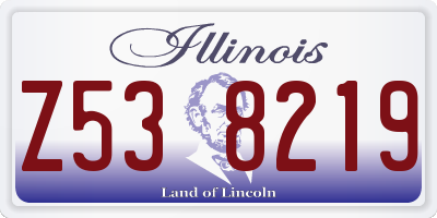 IL license plate Z538219