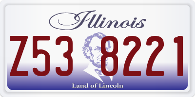 IL license plate Z538221