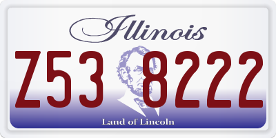 IL license plate Z538222