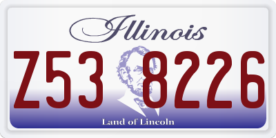 IL license plate Z538226