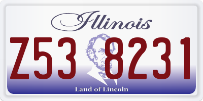 IL license plate Z538231