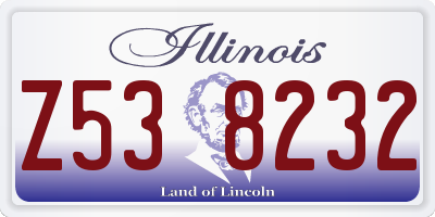 IL license plate Z538232