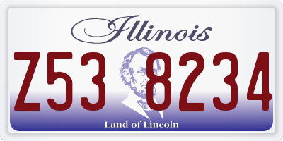 IL license plate Z538234