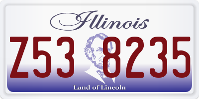IL license plate Z538235