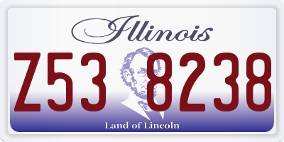IL license plate Z538238