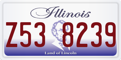 IL license plate Z538239