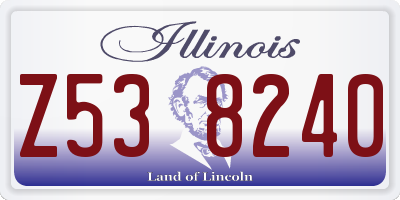 IL license plate Z538240