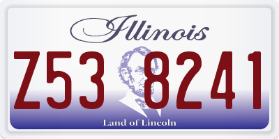 IL license plate Z538241