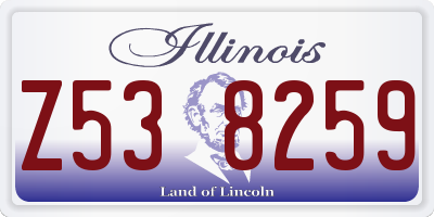 IL license plate Z538259