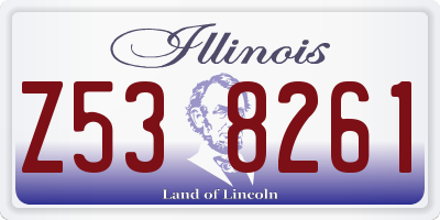 IL license plate Z538261