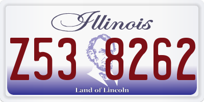 IL license plate Z538262