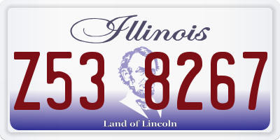IL license plate Z538267