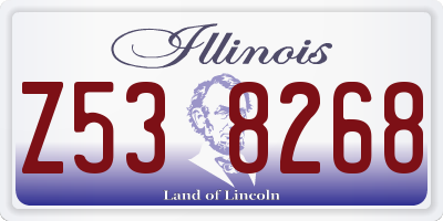 IL license plate Z538268