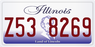 IL license plate Z538269