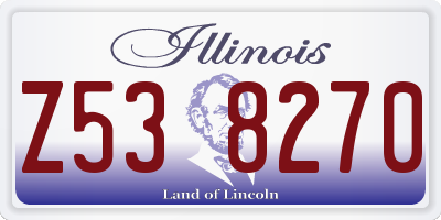 IL license plate Z538270