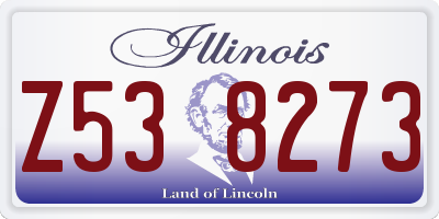 IL license plate Z538273