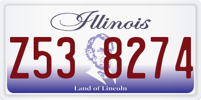 IL license plate Z538274