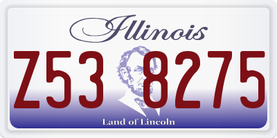 IL license plate Z538275