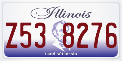 IL license plate Z538276