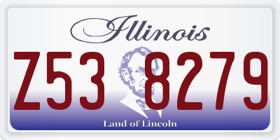 IL license plate Z538279