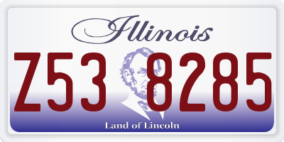 IL license plate Z538285