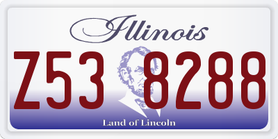IL license plate Z538288
