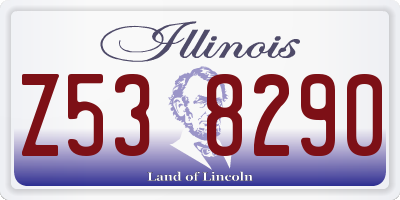 IL license plate Z538290