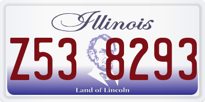 IL license plate Z538293