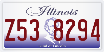 IL license plate Z538294