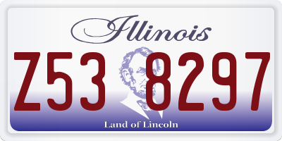 IL license plate Z538297